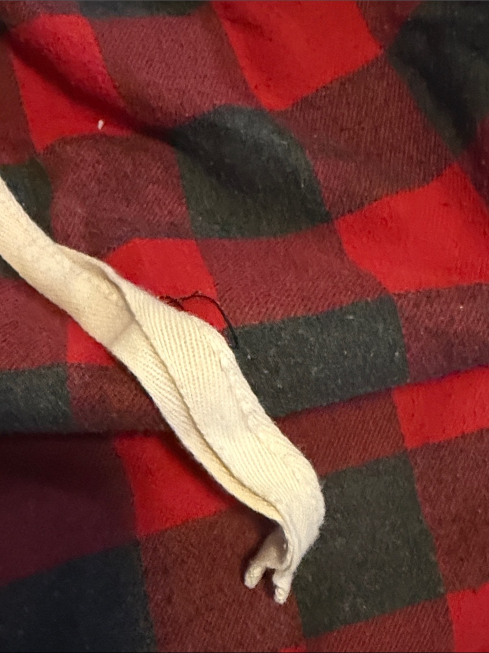 Abercrombie M Red and Black Buffalo Plaid Lounge Pants - Picture 5 of 6